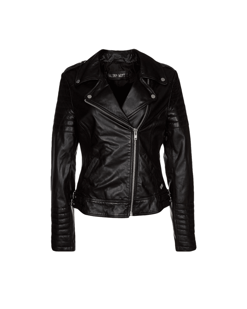 Buttonless Suede Jacket